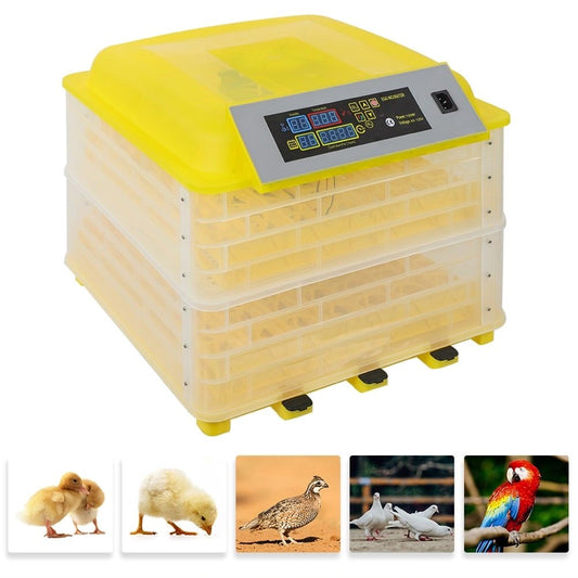 Couveuse automatique 112 œufs-Haute capacité -Contrôle digital & rotation automatique. Humidité et température réglables