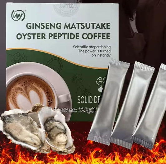 Ginseng Matsutake Oyster Peptide Coffee(boîte de 15 sachets )