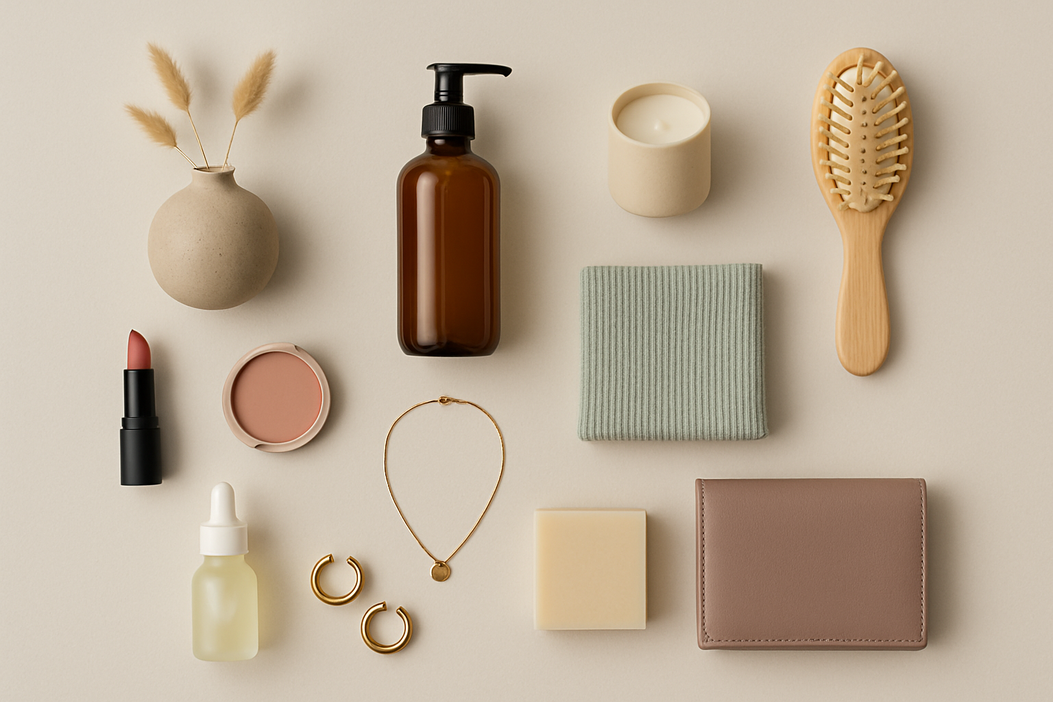 une image subtile illustrant des collections de produits divers